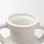 71670 - Trenza Large White Ceramic Vase w/ Twisted Handles