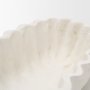 71671 - Camelia Fluted White Paper Mache Long Centerpiece Bowl