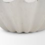 71674 - Camelia Small Fluted White Paper Mache Round Centerpiece Bowl