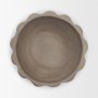 71675 - Konya Small Earthen Gray-Brown Dotted Paper Mache Centerpiece Bowl