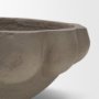 71675 - Konya Small Earthen Gray-Brown Dotted Paper Mache Centerpiece Bowl