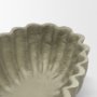 71677 - Camelia Fluted Sage Green Paper Mache Long Centerpiece Bowl