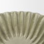 71679 - Camelia Small Fluted Sage Green Paper Mache Round Centerpiece Bowl