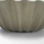 71679 - Camelia Small Fluted Sage Green Paper Mache Round Centerpiece Bowl
