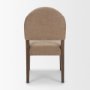 71725 - Martie Stonewashed Latte Fabric w/ Dark Brown Wood Legs Dining Chair