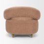71730 - Margaux Sienna Fabric Open Back Barrel Accent Chair