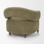 71731 - Margaux Olive Fabric Open Back Barrel Accent Chair
