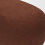 71736 - Siren Burgundy Fabric w/ Brown Ash Wood Oblong Bench