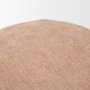 71737 - Siren Sienna Fabric w/ Brown Ash Wood Round Accent Stool