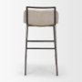 71760 - Kavalan 33.5" Total Height Sand Upholstered Seat Gray Metal Frame Counter Stool