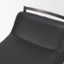 71761 - Kavalan 33.5" Total Height Chocolate Leather Seat Gun Metal Frame Counter Stool