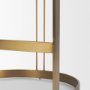 71762 - Hollyfield II Olive Fabric Seat Gold Metal Base Counter Stool