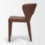 71763 - Marek Nutmeg Leather Open Wingback Dining Chair