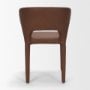 71763 - Marek Nutmeg Leather Open Wingback Dining Chair