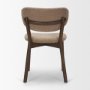 71768 - Cole Open Back Dining Chair | Stonewashed Latte Fabric | Dark Wood Frame