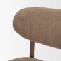 71768 - Cole Open Back Dining Chair | Stonewashed Latte Fabric | Dark Wood Frame