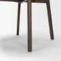 71768 - Cole Open Back Dining Chair | Stonewashed Latte Fabric | Dark Wood Frame