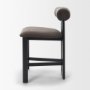71769 - Tribeca Curve Open Back Charcoal Chenille Tripod Frame Counter Stool