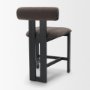 71769 - Tribeca Curve Open Back Charcoal Chenille Tripod Frame Counter Stool