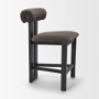 71769 - Tribeca Curve Open Back Charcoal Chenille Tripod Frame Counter Stool