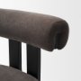 71769 - Tribeca Curve Open Back Charcoal Chenille Tripod Frame Counter Stool
