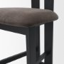 71769 - Tribeca Curve Open Back Charcoal Chenille Tripod Frame Counter Stool
