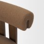 71770 - Tribeca Curve Open Back Mocha Fabric Tripod Frame Counter Stool
