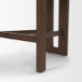 71771 - Tribeca Curve Open Back Cream Fabric Tripod Frame Counter Stool