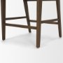 71775 - Reid Framed Brown Cane Cream Fabric Counter Stool
