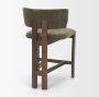 71776 - Soho Curved Open Back Moss 008 Olive Tripod Frame Counter Stool