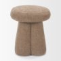 71783 - Oona Upholstered Ottoman | Stonewashed Latte Fabric | 3 Legs