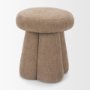 71783 - Oona Upholstered Ottoman | Stonewashed Latte Fabric | 3 Legs