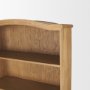 71715-AB - Carrington 85" Sideboard & Hutch | Brown Oak Wood w/ Brass Hardware