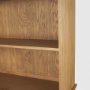 71715-AB - Carrington 85" Sideboard & Hutch | Brown Oak Wood w/ Brass Hardware