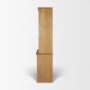 71715-AB - Carrington 85" Sideboard & Hutch | Brown Oak Wood w/ Brass Hardware