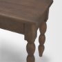 71720 - Angeline Spool Turned Console Table | Dark Brown Wood | 2 Drawers