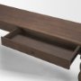 71720 - Angeline Spool Turned Console Table | Dark Brown Wood | 2 Drawers
