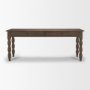 71720 - Angeline Spool Turned Console Table | Dark Brown Wood | 2 Drawers