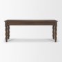 71720 - Angeline Spool Turned Console Table | Dark Brown Wood | 2 Drawers
