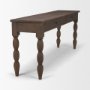 71720 - Angeline Spool Turned Console Table | Dark Brown Wood | 2 Drawers