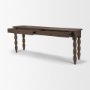 71720 - Angeline Spool Turned Console Table | Dark Brown Wood | 2 Drawers