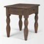 71721 - Angeline Spool Turned End Table | Dark Brown Wood | 1 Drawer