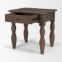 71721 - Angeline Spool Turned End Table | Dark Brown Wood | 1 Drawer
