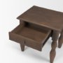 71721 - Angeline Spool Turned End Table | Dark Brown Wood | 1 Drawer