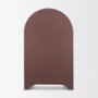 71712 - Rousseau Arched Curio Cabinet w/ Glass Doors | Burgundy Metal