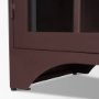 71713 - Rousseau 4 Door Closed Sideboard | Arched Glass | Burgundy Metal