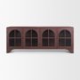 71713 - Rousseau 4 Door Closed Sideboard | Arched Glass | Burgundy Metal