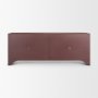71713 - Rousseau 4 Door Closed Sideboard | Arched Glass | Burgundy Metal
