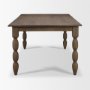 71722 - Angeline Spool Turned Extendable Dining Table | Dark Brown Wood
