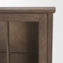 71723-AB - Cromwell Spiral Turned Display Cabinet | Mid-Brown Wood